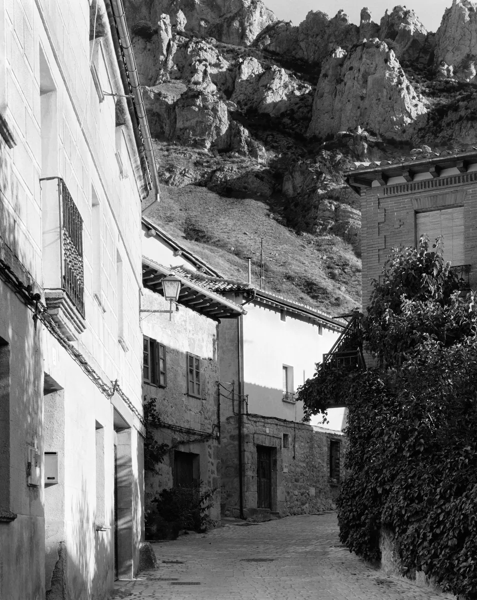 Gallery detail - ivy-covered rock street in Spain